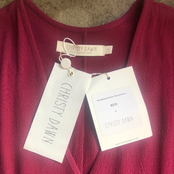 NWT Christy Dawn Sequoia Dress in Boysenberry Small - Picture 3 of 7